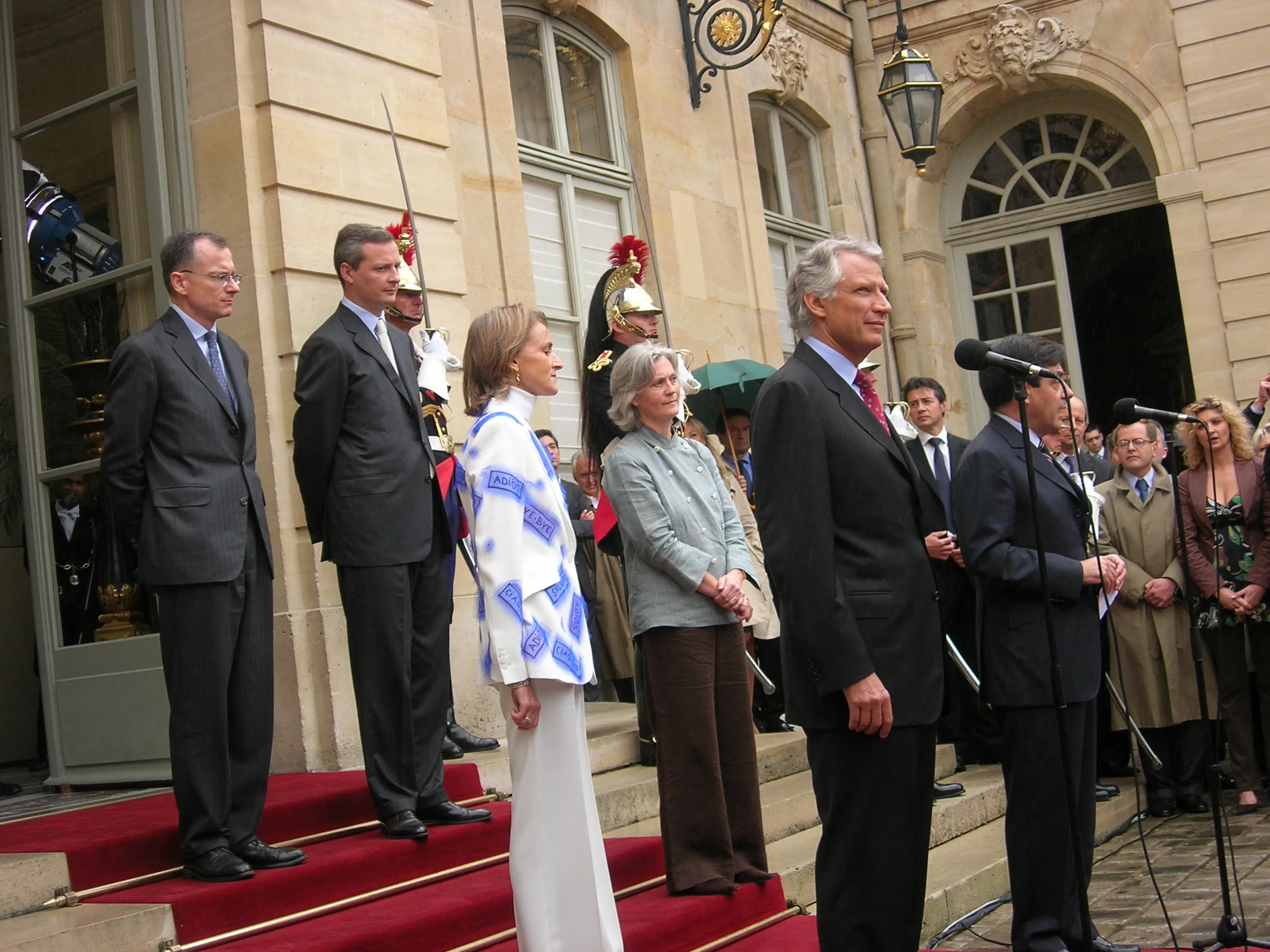 Passation de pouvoir François Fillon - Dominique de Villepin en 2007